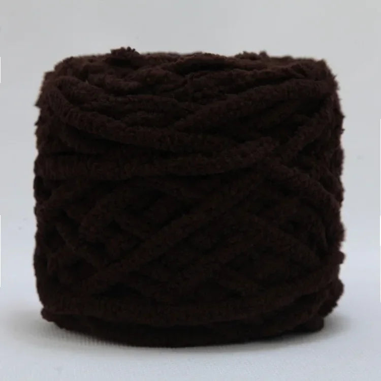 100g/ball Chenille Knitting, Soft Ice Strip Line Cotton Yarn