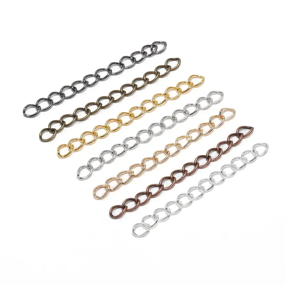 50-100pcs Necklace Extension Chain  50mm 70mm