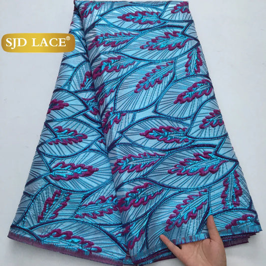 French African Jacquard For Women's Party Dresses 5 yards