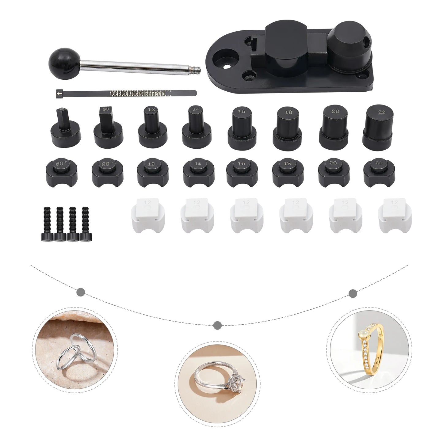 6-Size Ring Bending Tool DIY for Making  Jewelry