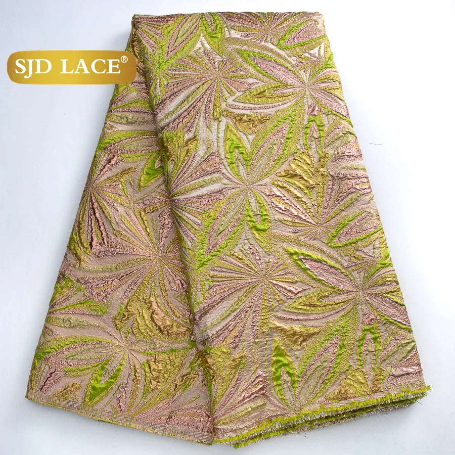 French African Jacquard For Women's Party Dresses 5 yards