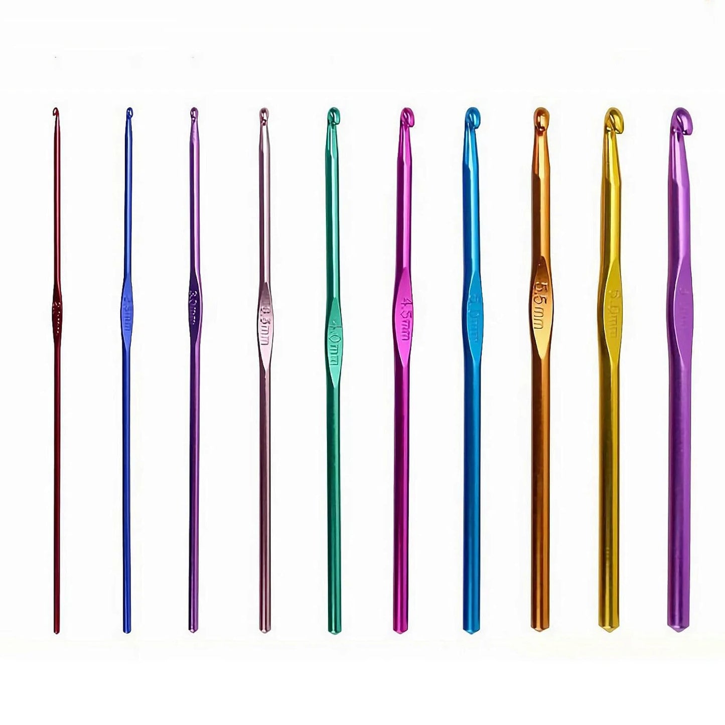 Aluminum Crochet Hooks & Knitting Needles Set 22Pcs for Yarn Craft DIY