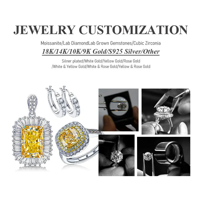 Loose Moissanite Stone Diamond  Jewelry Making