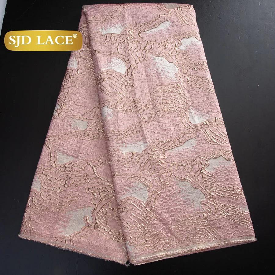 French African Jacquard For Women's Party Dresses 5 yards