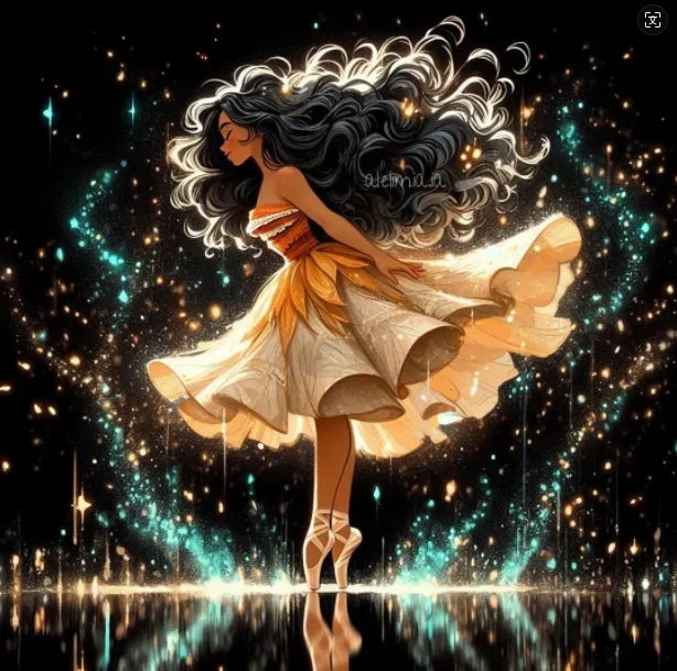 AB 5D Fairy dust 2025 Ballerina Princess Diamond Painting.