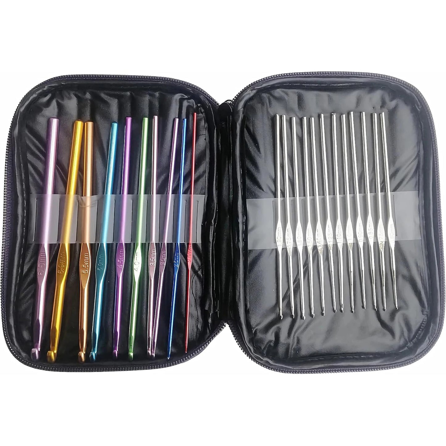 Aluminum Crochet Hooks & Knitting Needles Set 22Pcs for Yarn Craft DIY