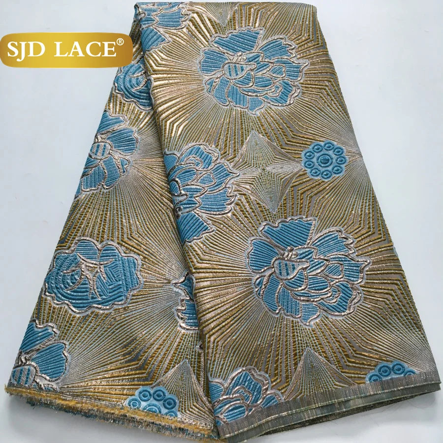 French African Jacquard For Women's Party Dresses 5 yards