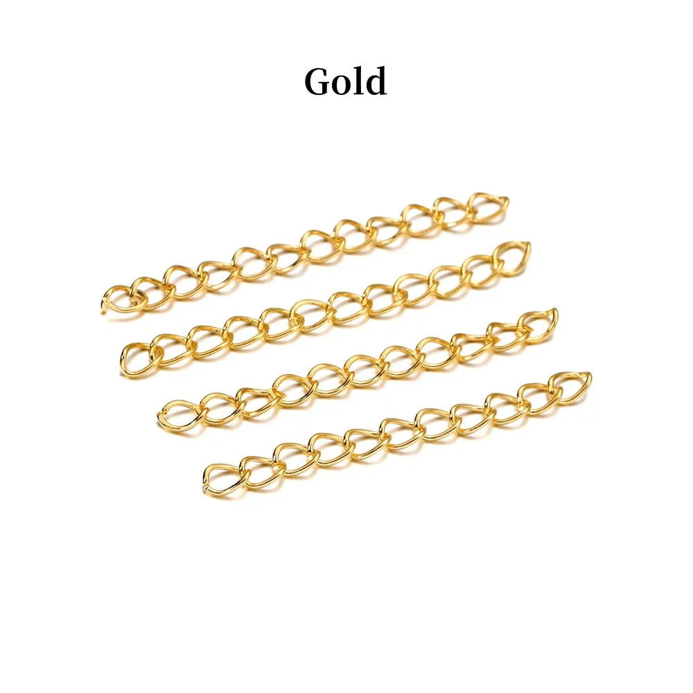 50-100pcs Necklace Extension Chain  50mm 70mm