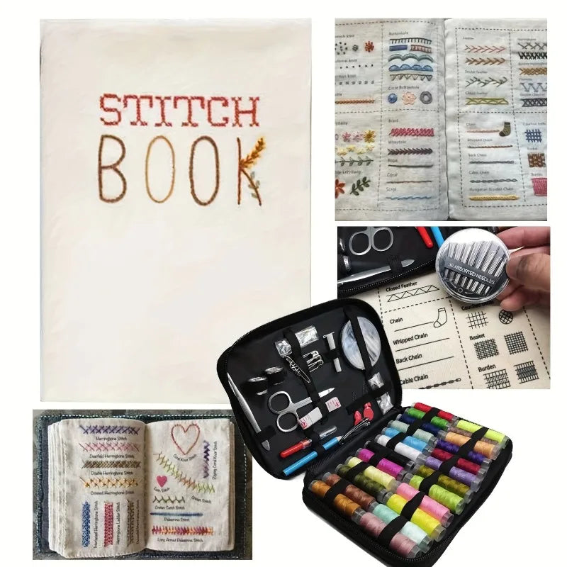 Embroidery Practice Kit with Stitch Tutorial
