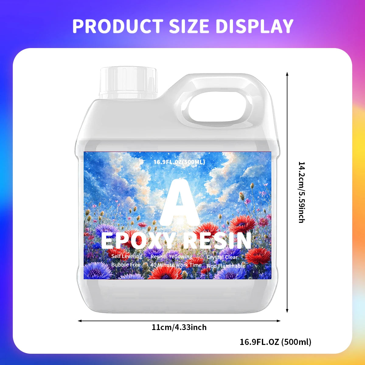 500ML Low Odor Epoxy Resin Kit - Ideal for River Tabletops & Jewelry Making