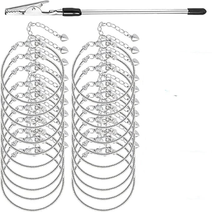 20pcs Serpentine Pendant Bracelets with Alligator Clip