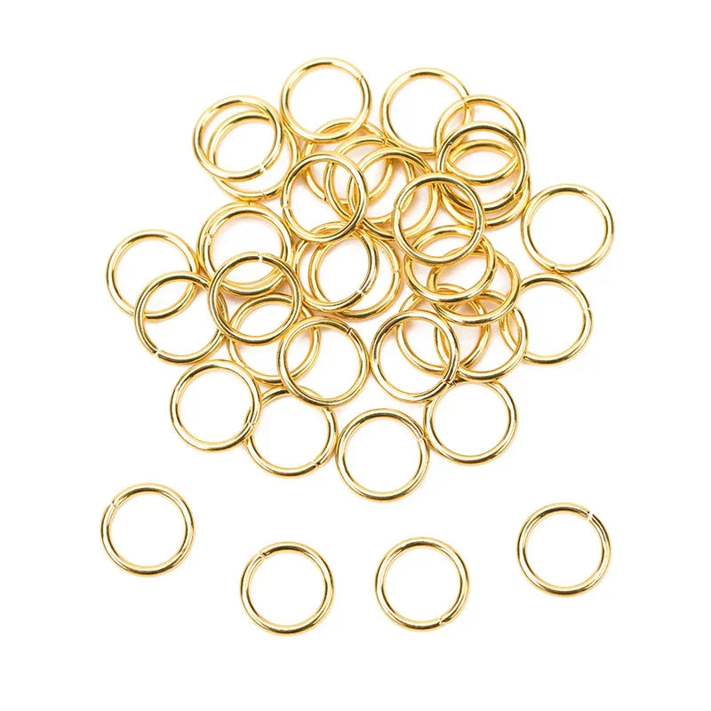 Never Fade Stainless Steel Open Jump Rings 4 5 6 8 10 mm