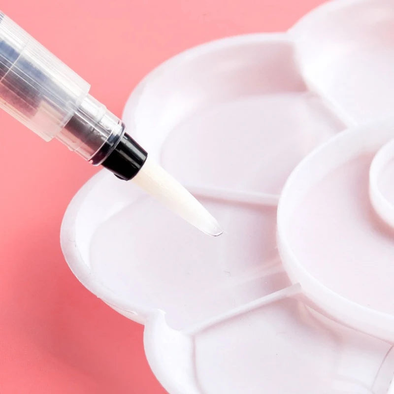 3/7pcs Watercolor Brush Pens Water Storage Function Painting Brushes