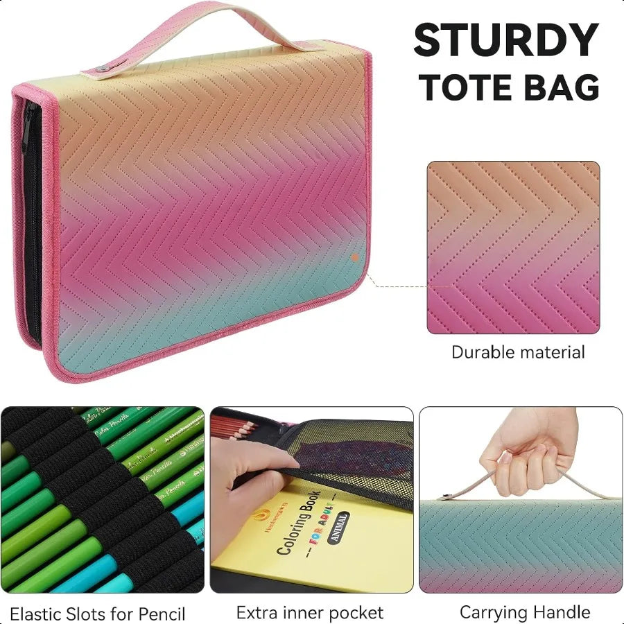 72-Color Artist Pencil Set for Coloring and Drawing