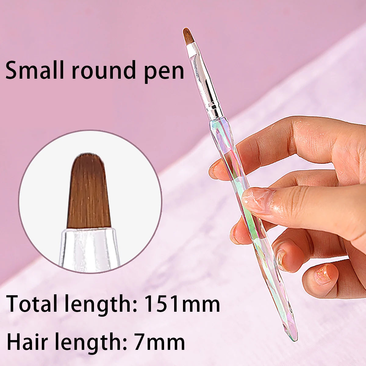 8pcs Nail Drawing & Painting Brush Set for UV Gel