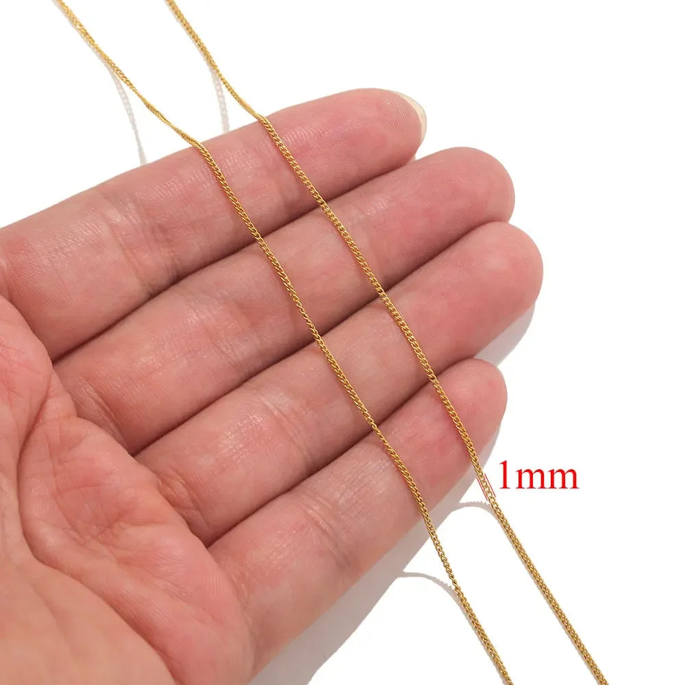 2meters Lips Beads Chain Stainless Steel Cable For Jewelry Making DIY