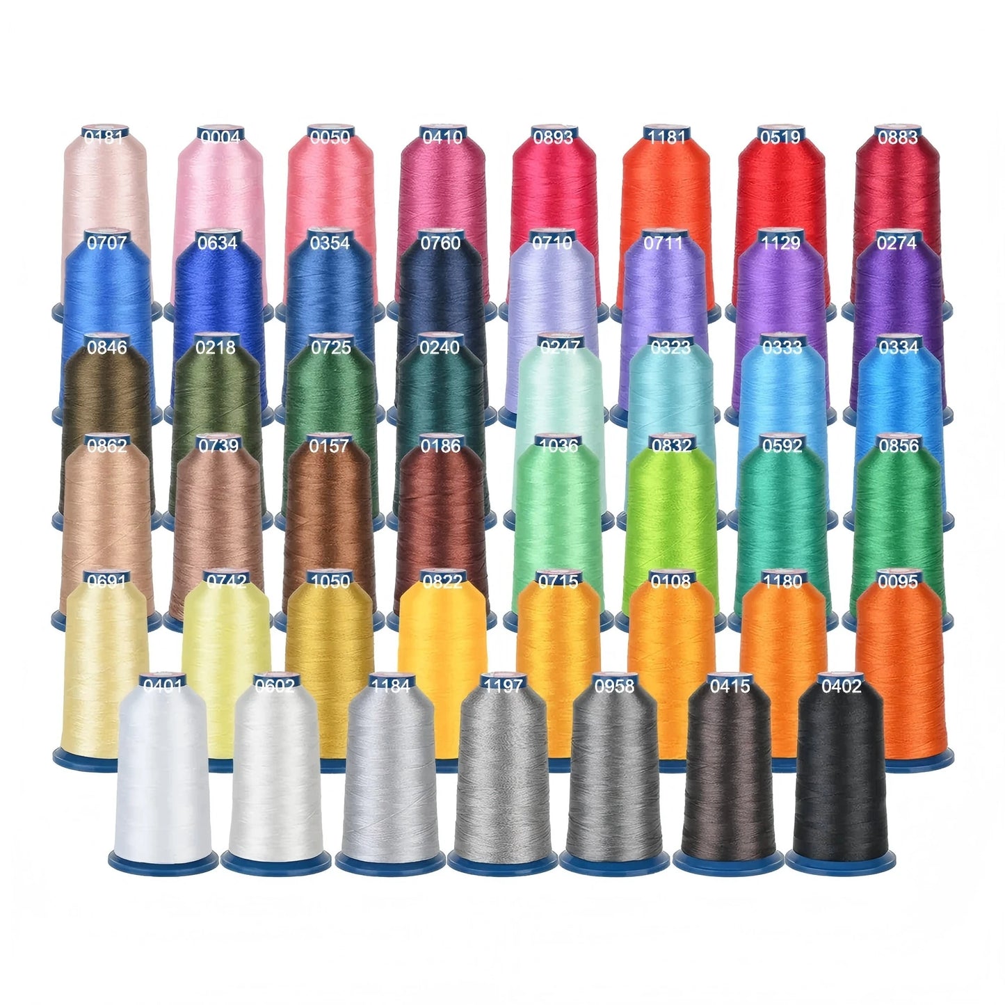 100-Color Polyester Embroidery Thread Kit – 40WT 4000m Spools