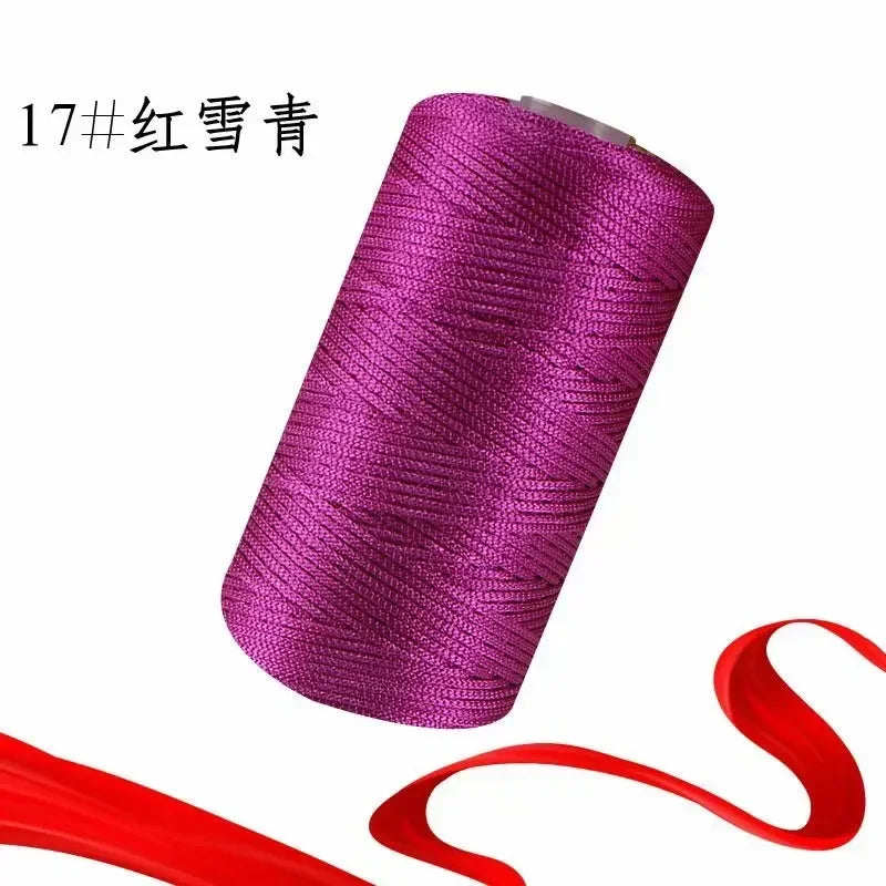 New Summer Crochet Colorful Nylon Yarn 1.5mm/100g  Thin Ice Cotton Thread.