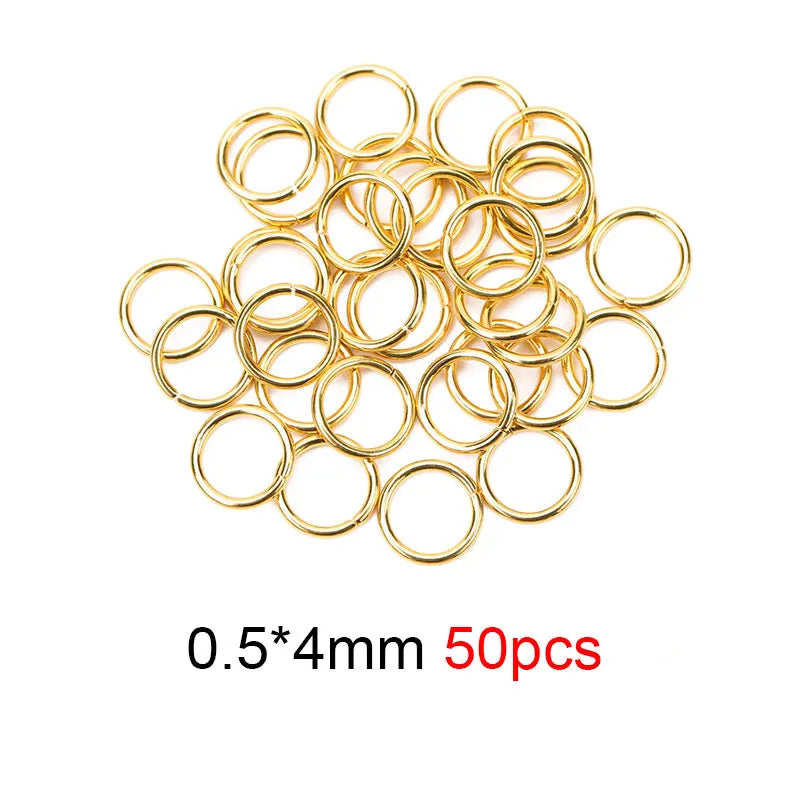 Never Fade Stainless Steel Open Jump Rings 4 5 6 8 10 mm