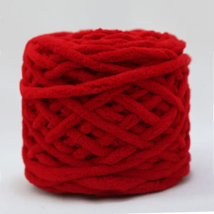 100g/ball Chenille Knitting, Soft Ice Strip Line Cotton Yarn