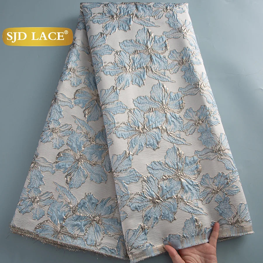 French African Jacquard For Women's Party Dresses 5 yards