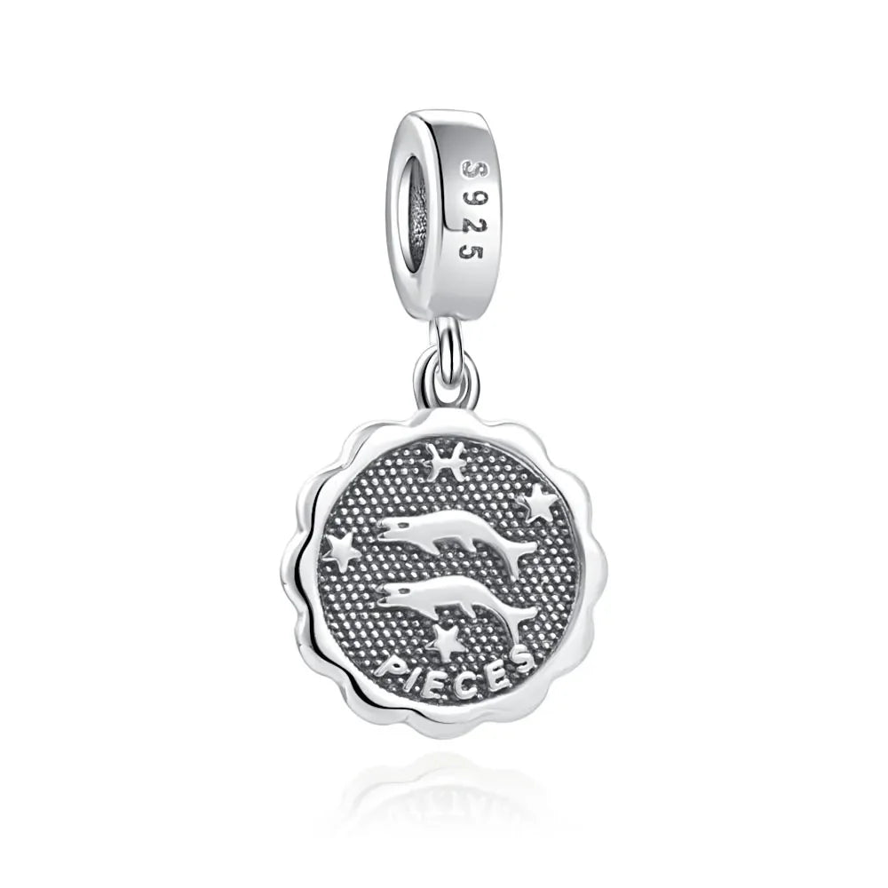 DIY Zodiac Charms are Plated 925 Joyería Femenina: