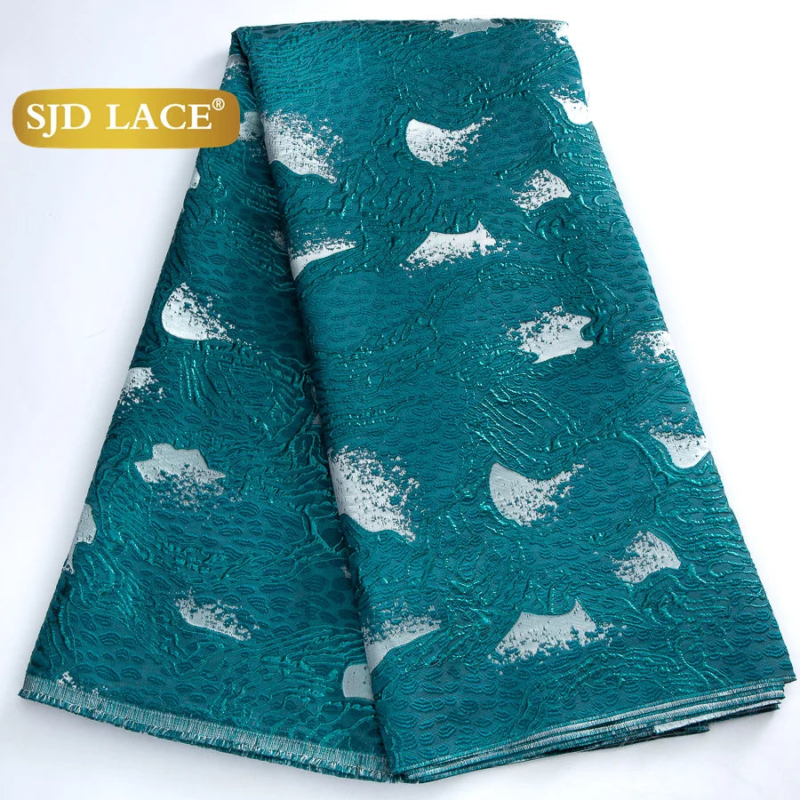 French African Jacquard For Women's Party Dresses 5 yards