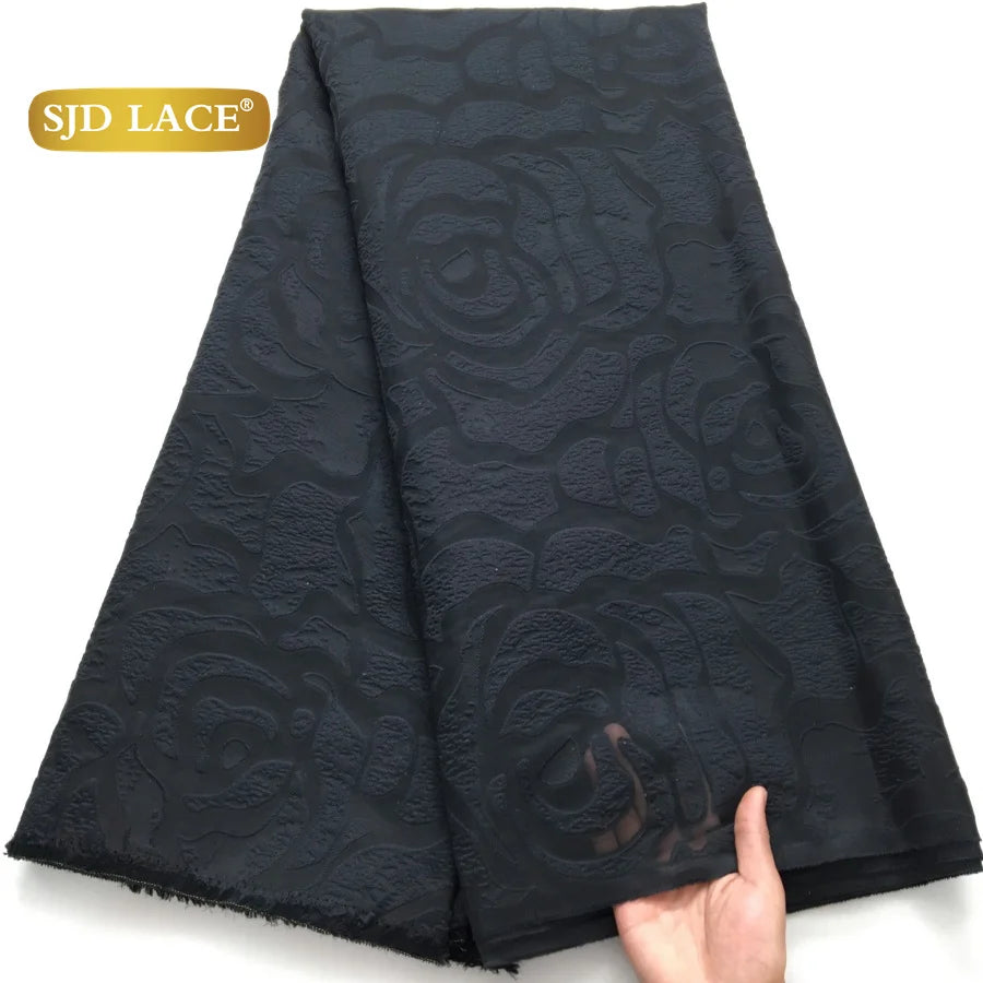 French African Jacquard For Women's Party Dresses 5 yards