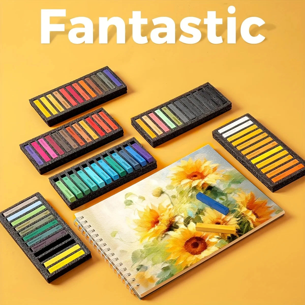 Fantastory 72 Soft Chalk Pastels for Drawing and Art