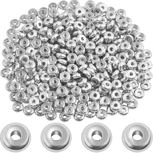300pcs Flat Round Stainless Steel Disc Spacer Beads Accessories for DIY's