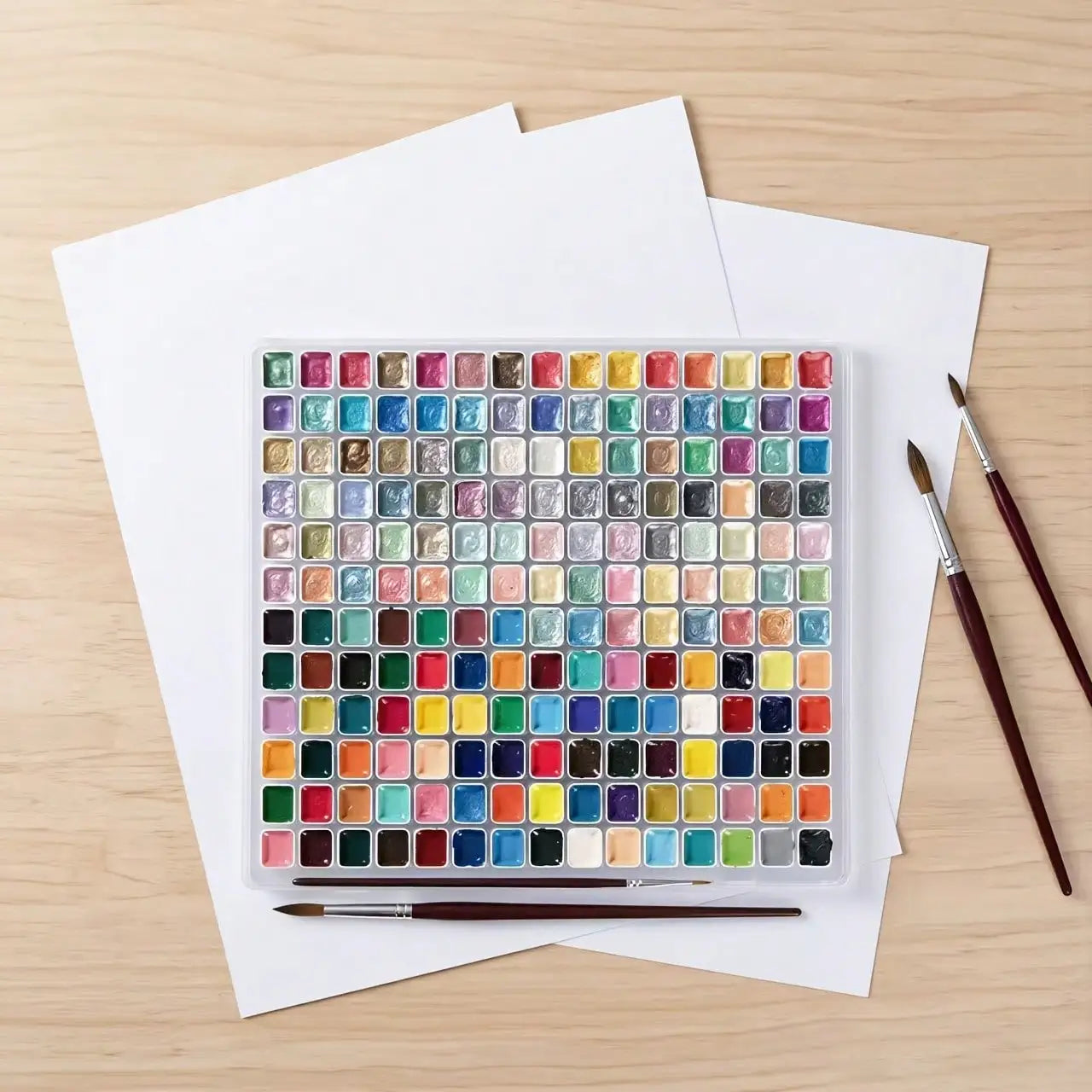 180 Color Shimmer & Pearlescent Watercolor Set