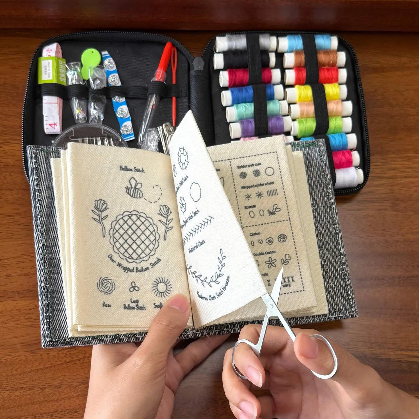 Embroidery Practice Kit with Stitch Tutorial