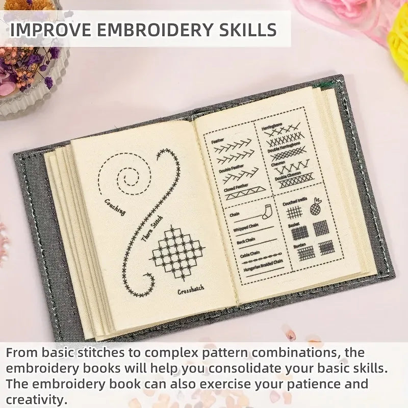 Embroidery Practice Kit with Stitch Tutorial