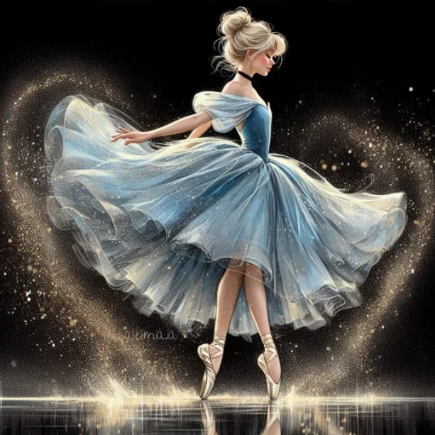 AB 5D Fairy dust 2025 Ballerina Princess Diamond Painting.