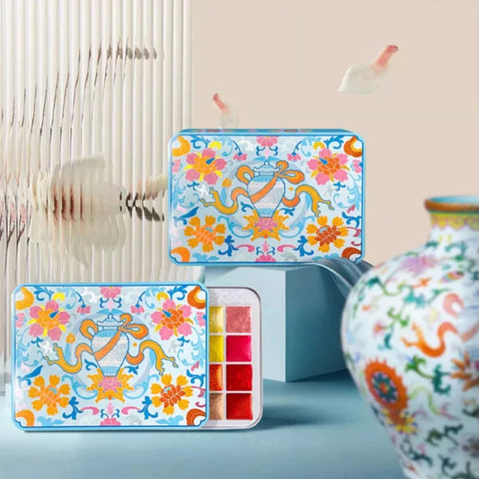 24-Color Solid Watercolor Paint Palette – Portable Art Set