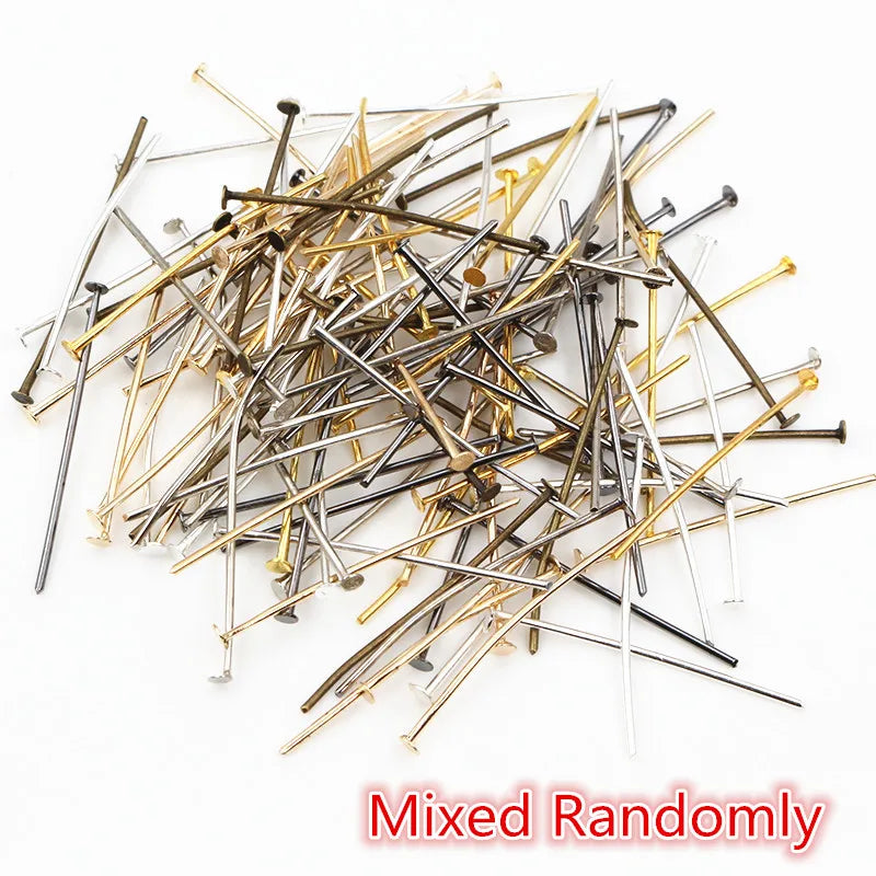 200pcs 20-60mm Flat Head Pins for Jewelry Making