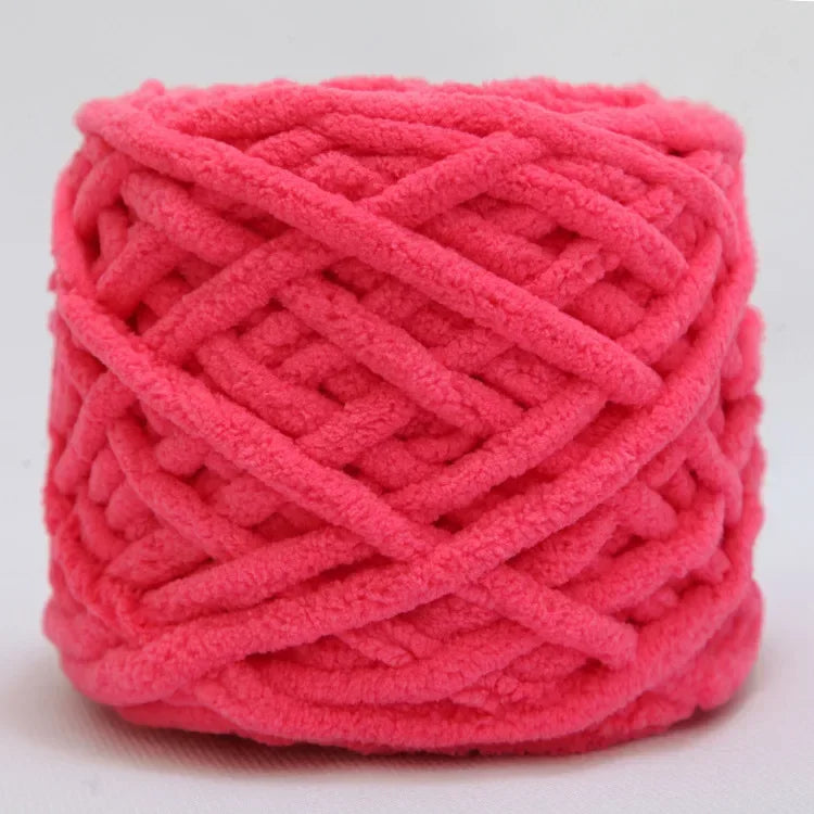 100g/ball Chenille Knitting, Soft Ice Strip Line Cotton Yarn