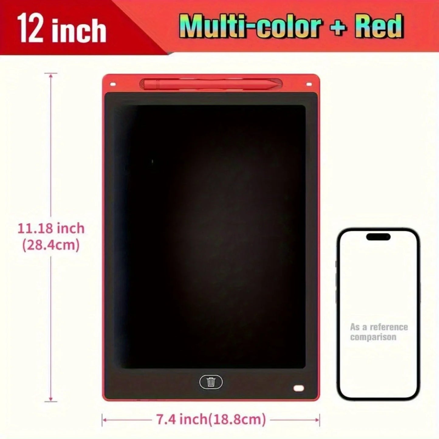 2/4Pcs LCD Reusable Doodle Pad for Kids