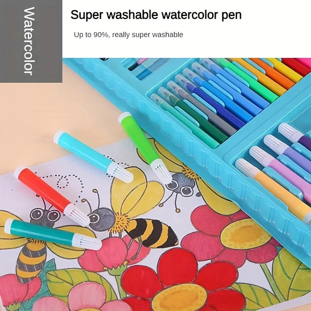 208 Pcs Set Watercolor Pen Set, For Paintings, Including other pens  for Sketching Artistic