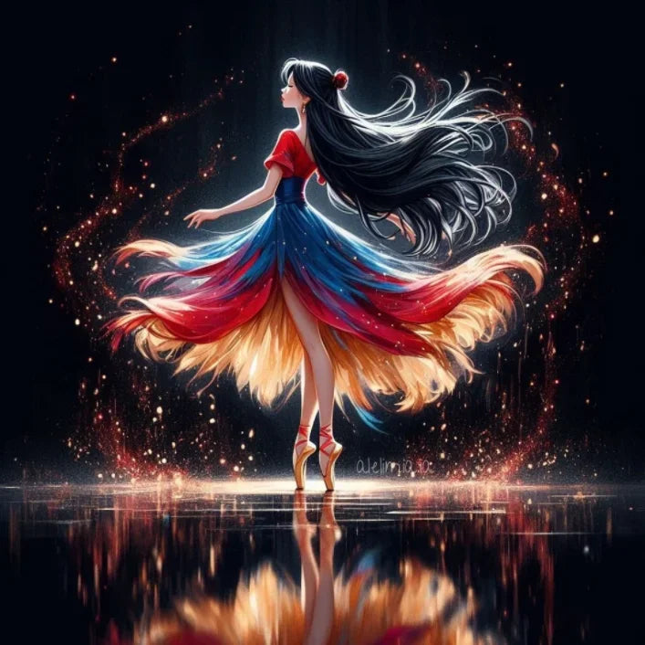 AB 5D Fairy dust 2025 Ballerina Princess Diamond Painting.