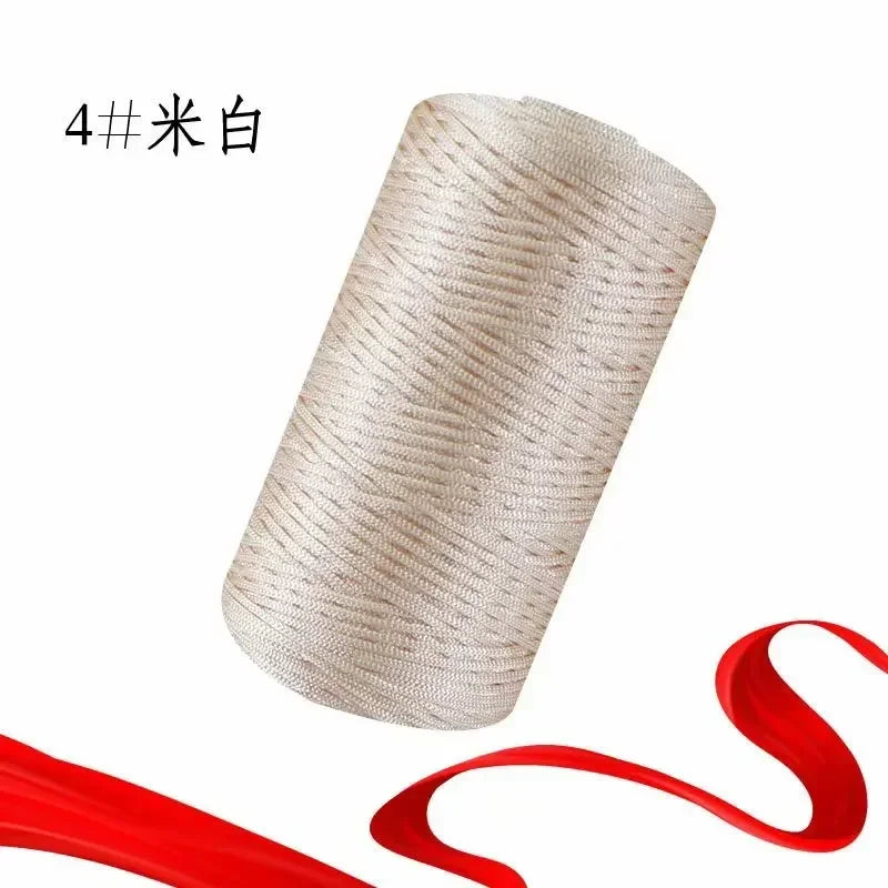 New Summer Crochet Colorful Nylon Yarn 1.5mm/100g  Thin Ice Cotton Thread.