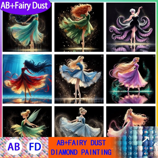 AB 5D Fairy dust 2025 Ballerina Princess Diamond Painting.