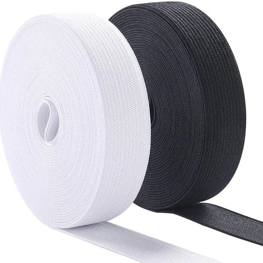 5Meters Sewing Elastic Band, High Elasticity, Waistband White, Black 10-60MM