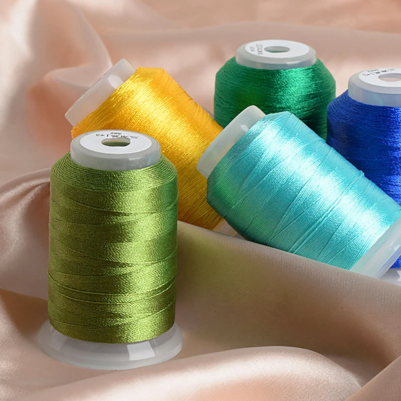 30g/Roll 350m Ice Silk Yarn for Knitting, Crochet & Embroidery