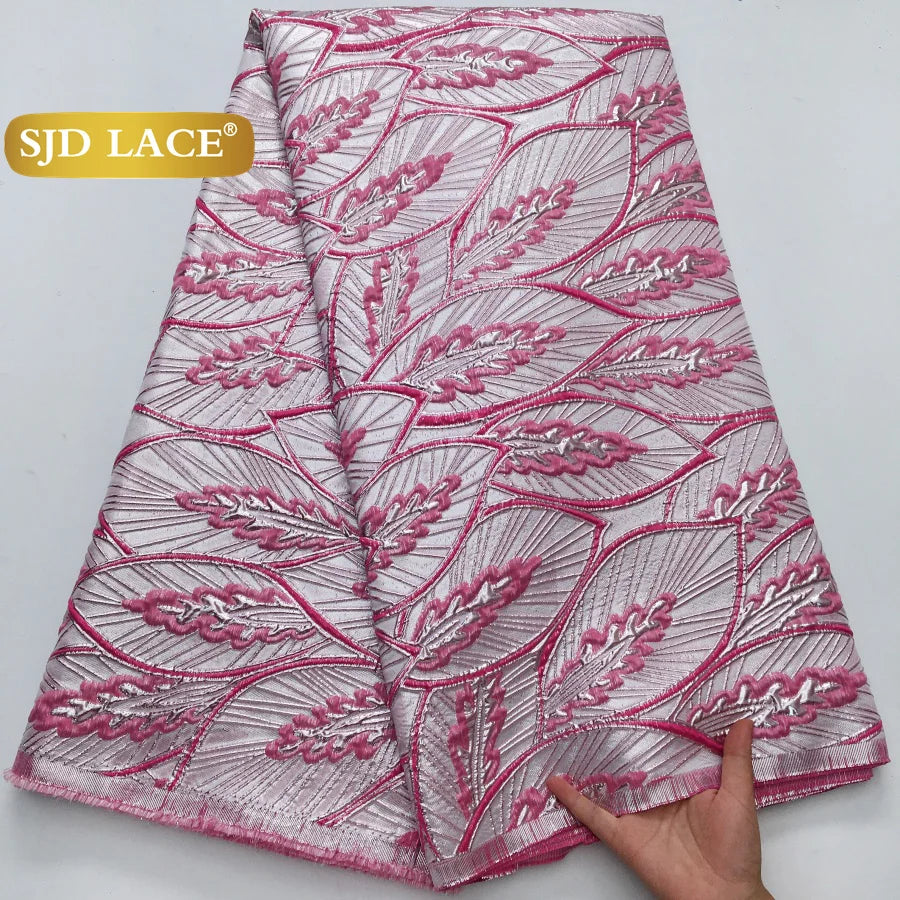 French African Jacquard For Women's Party Dresses 5 yards