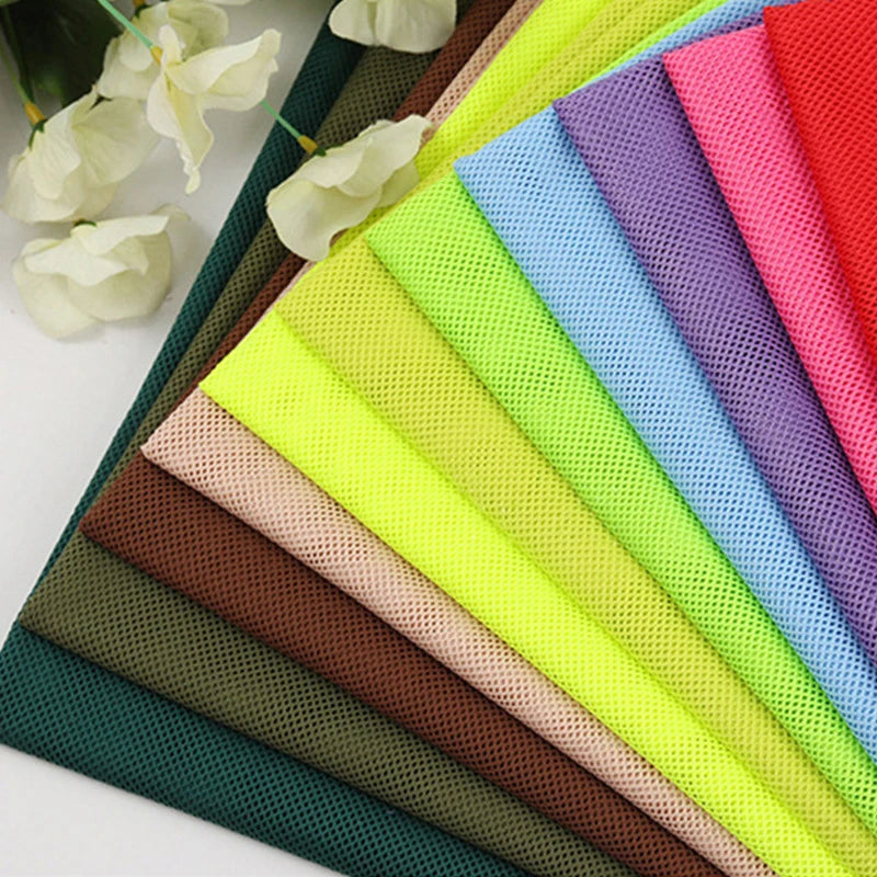 155x45/500cm 2x2 Low-stretch Mesh Fabric For Clothing Lining, Travel Bag Handbag