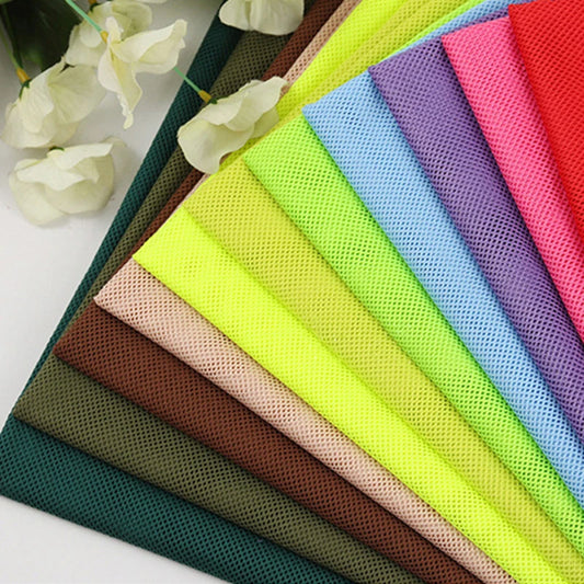 155x45/500cm 2x2 Low-stretch Mesh Fabric For Clothing Lining, Travel Bag Handbag