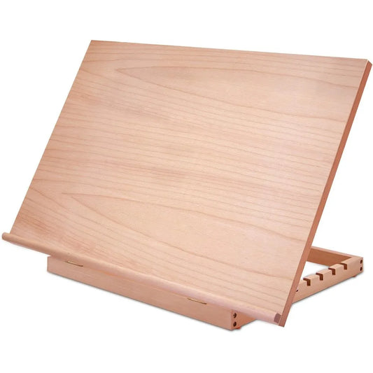 Large Artist Drawing & Sketching Board, 6-Position Adjustable Wood Drafting Table