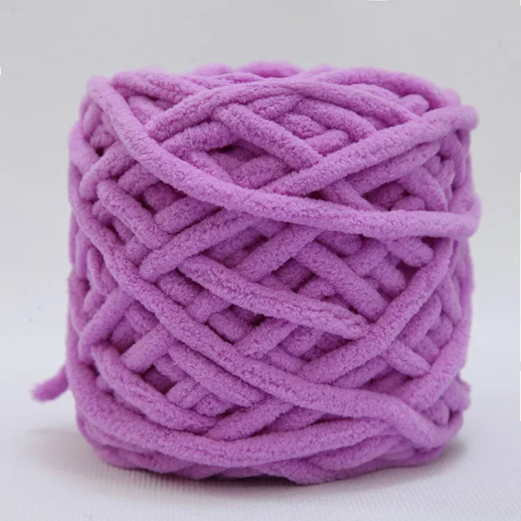 100g/ball Chenille Knitting, Soft Ice Strip Line Cotton Yarn