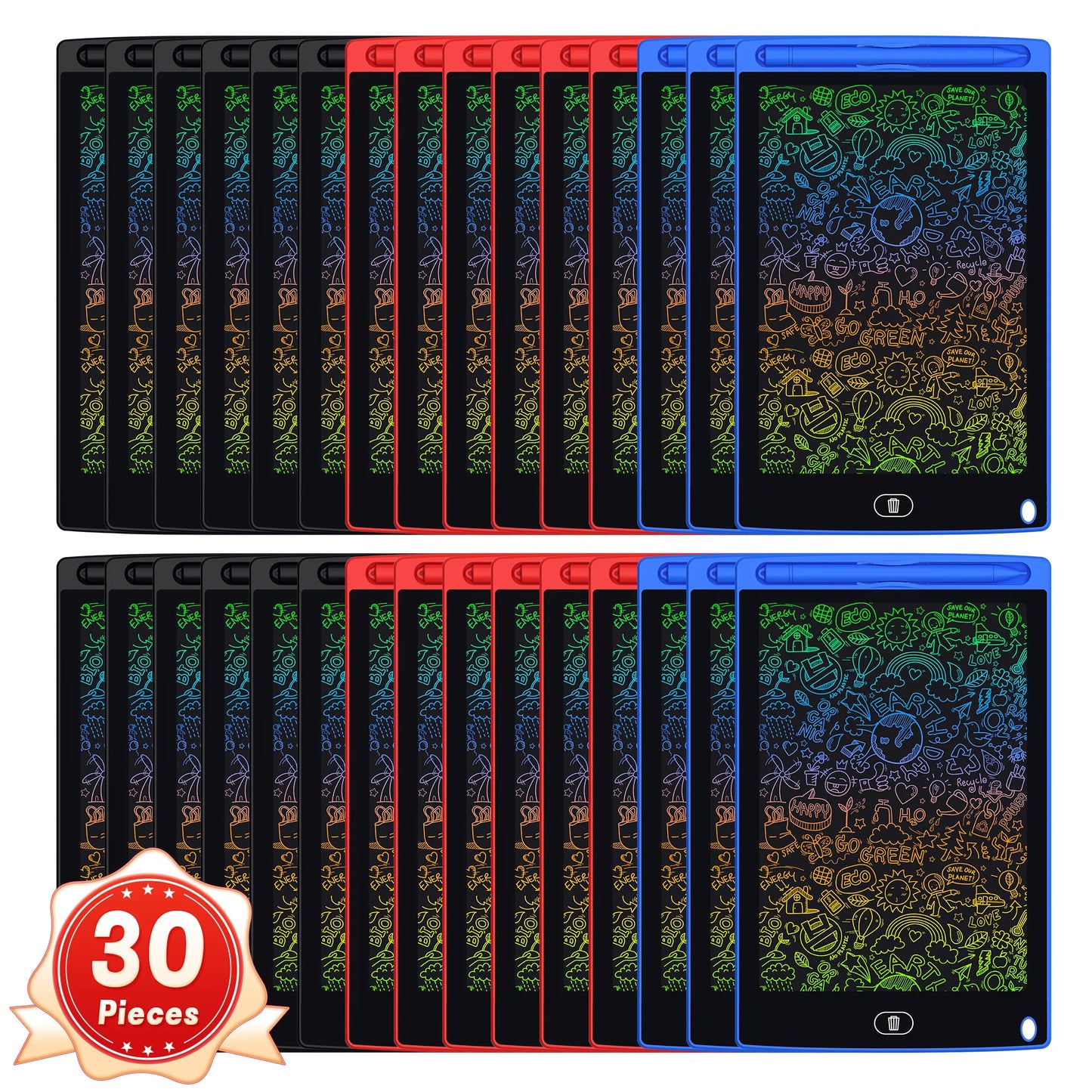 10pcs of Reusable Magic Drawing Board with Stylus